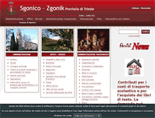 Tablet Screenshot of comune.sgonico.ts.it